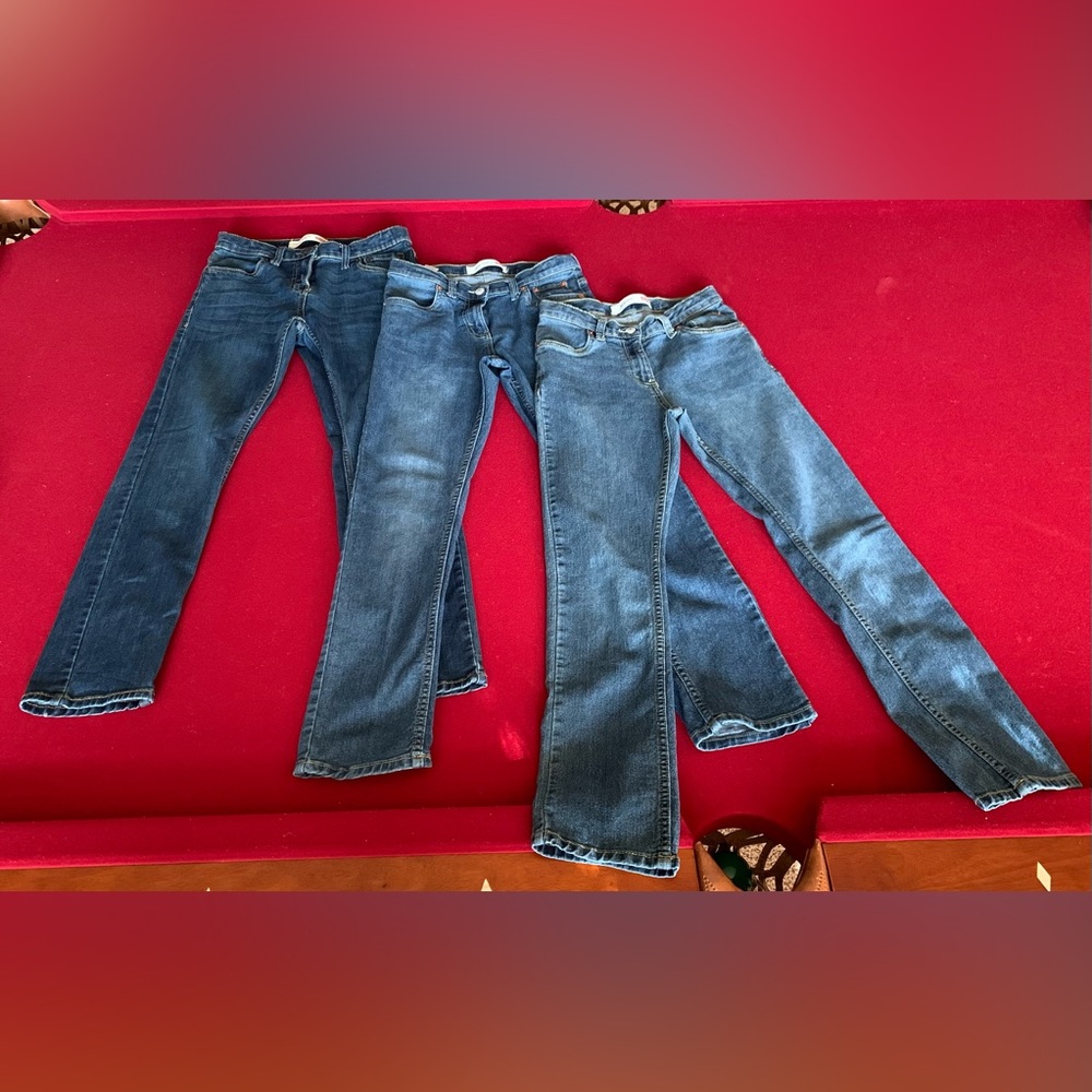 3 pair Levi Strauss & Co 511 boys size 14 regular jeans
